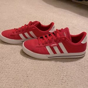Men’s red Adidas shoes